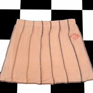 NWT Omighty Love Logo Stitch Skirt in Sand